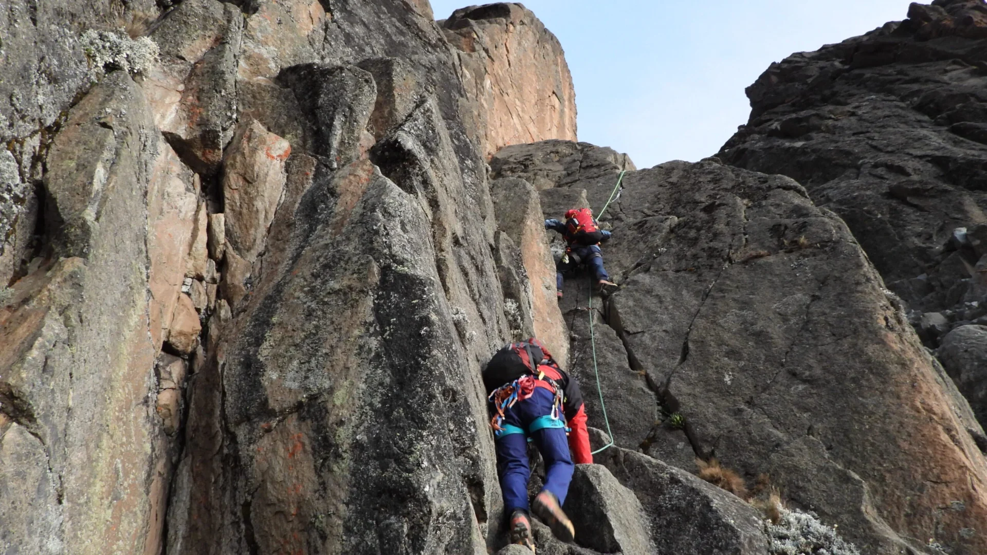 UIAA grade IV climbing Kenya