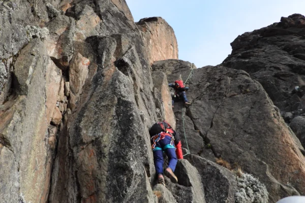 UIAA grade IV climbing Kenya